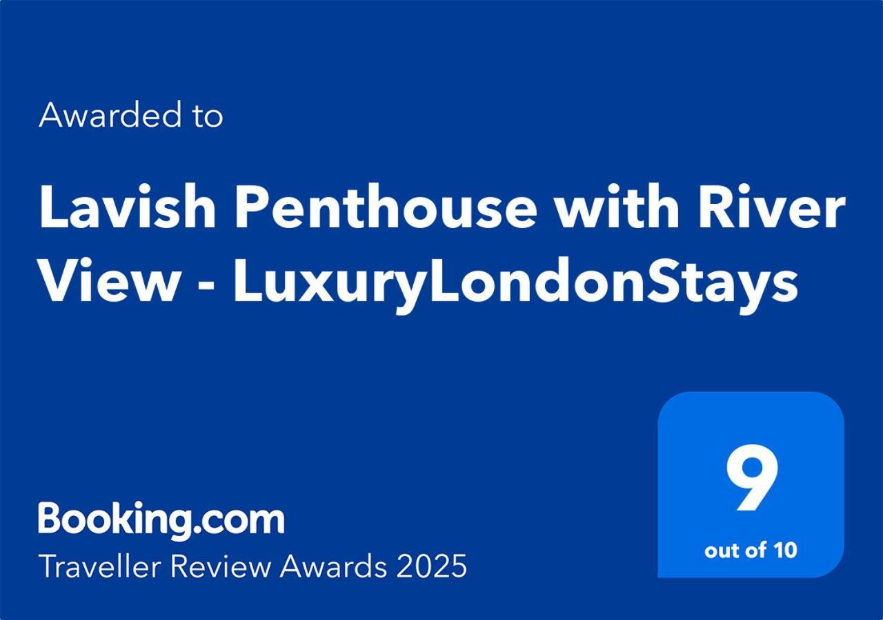 Lavish Penthouse River View Fast Wifi - Luxurylondonstays Kültér fotó